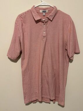 Altum Red & White Striped Men's Polo